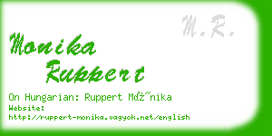 monika ruppert business card